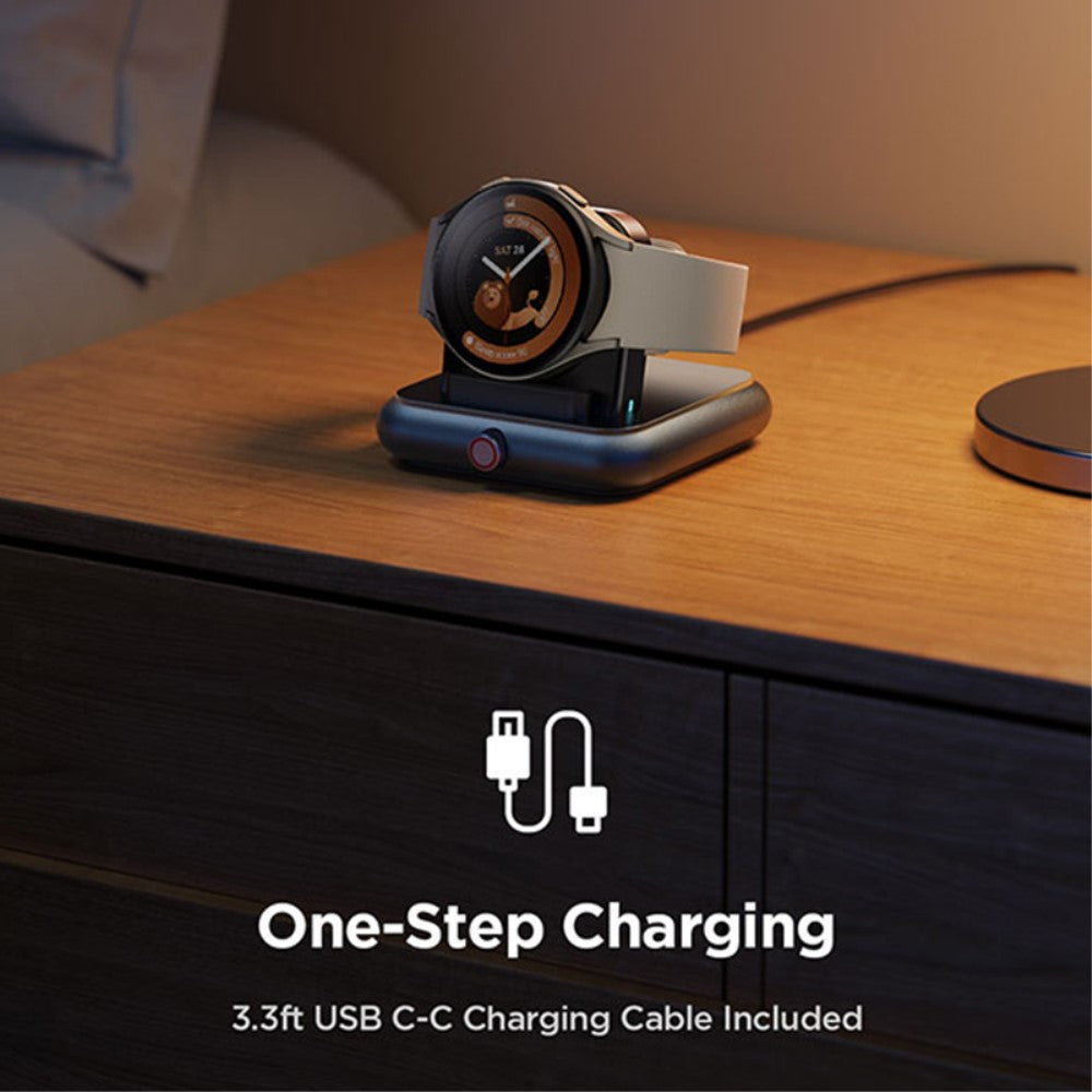 Silikone Holder passer til Samsung Smartwatch - Sort#serie_1150