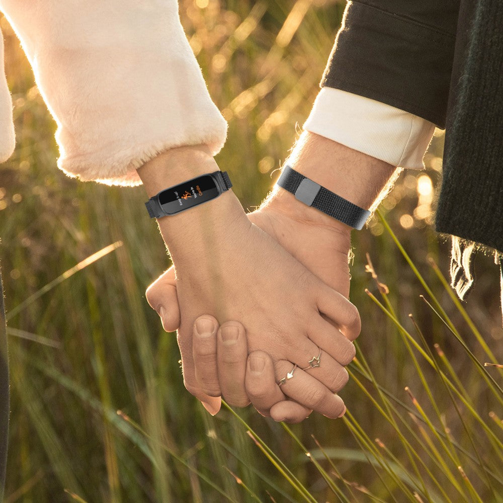 Vildt Flot Metal Rem passer til Fitbit Inspire 3 - Sort#serie_031