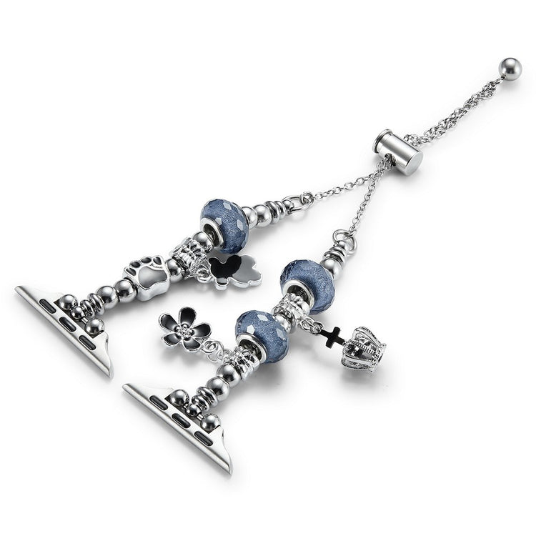 Helt Vildt Cool Metal Universal Rem passer til Apple Smartwatch - Blå#serie_2