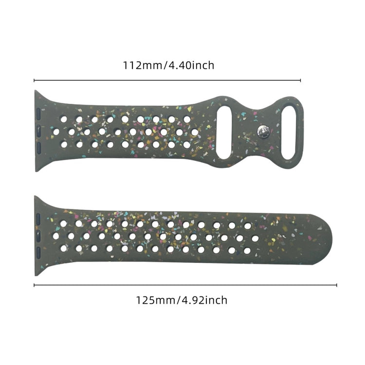 Silicone Band Apple Watch Universal 49mm/45mm/42mm Pattern Watch Strap - Green#serie_3