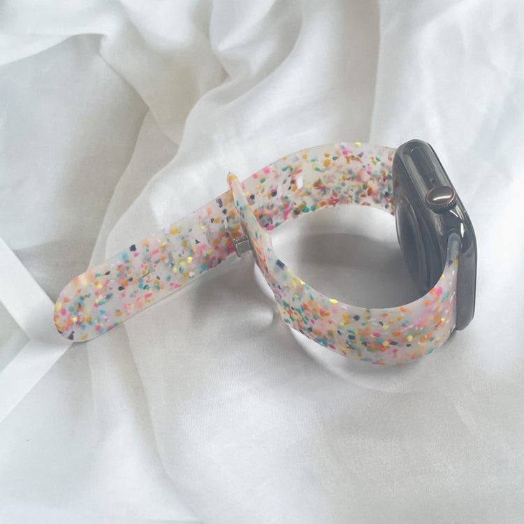 Sejt Silikone Universal Rem passer til Apple Smartwatch - Gennemsigtig#serie_5