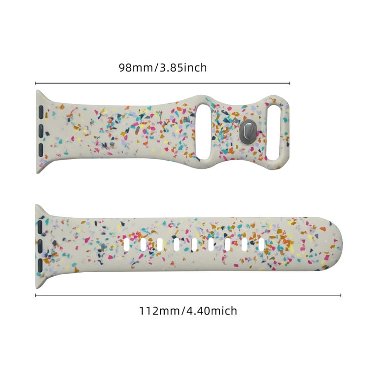 Pattern Band Apple Watch Universal 49mm/45mm/42mm Silicone Watch Strap - Starlight#serie_6