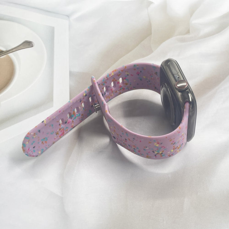 Sejt Silikone Universal Rem passer til Apple Smartwatch - Lilla#serie_7
