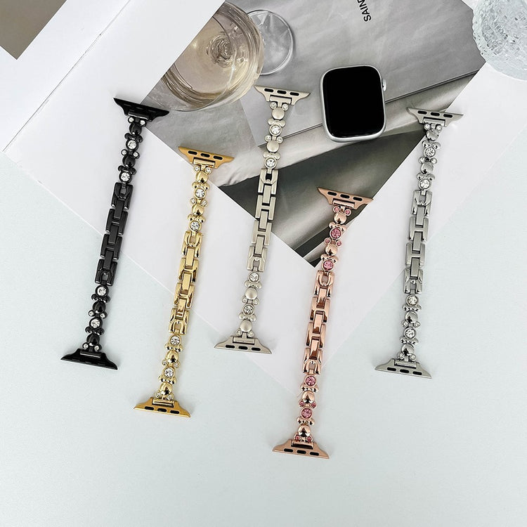 Godt Rhinsten Universal Rem passer til Apple Smartwatch - Pink#serie_3