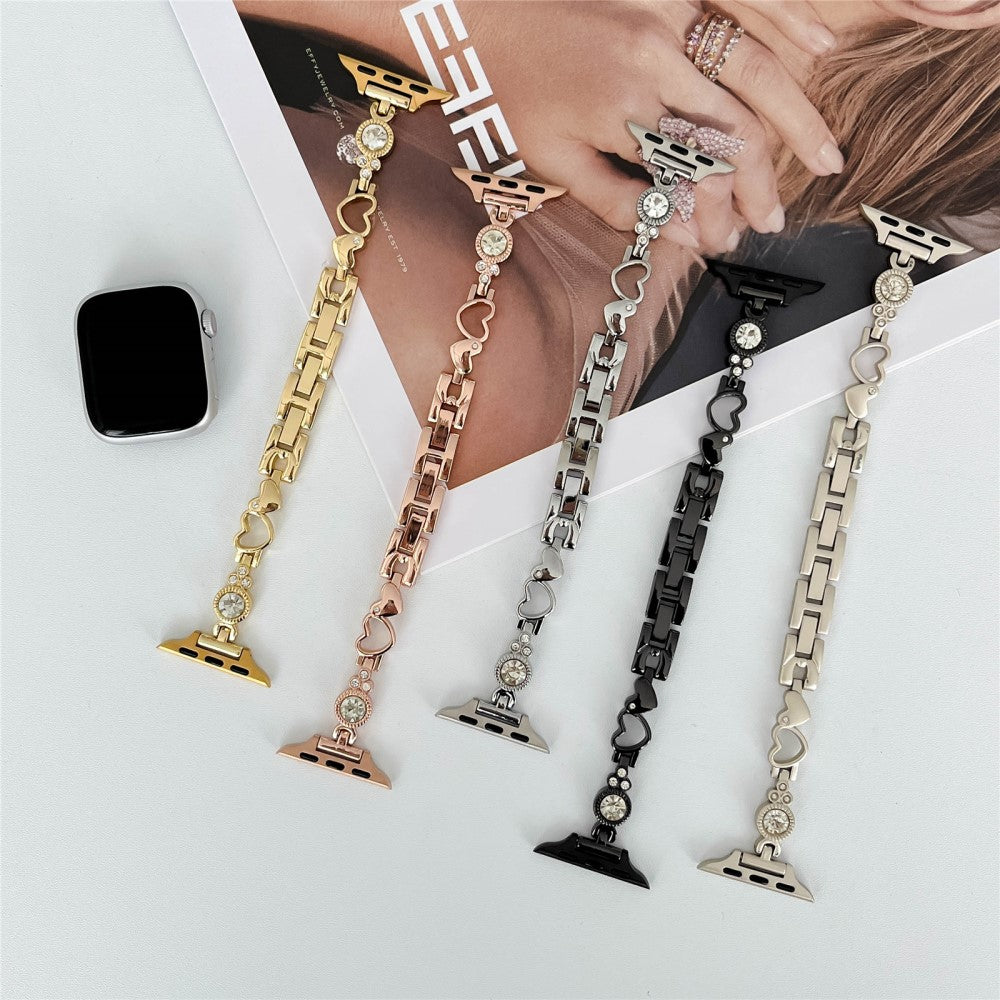 Vildt Fantastisk Rhinsten Universal Rem passer til Apple Smartwatch - Pink#serie_3