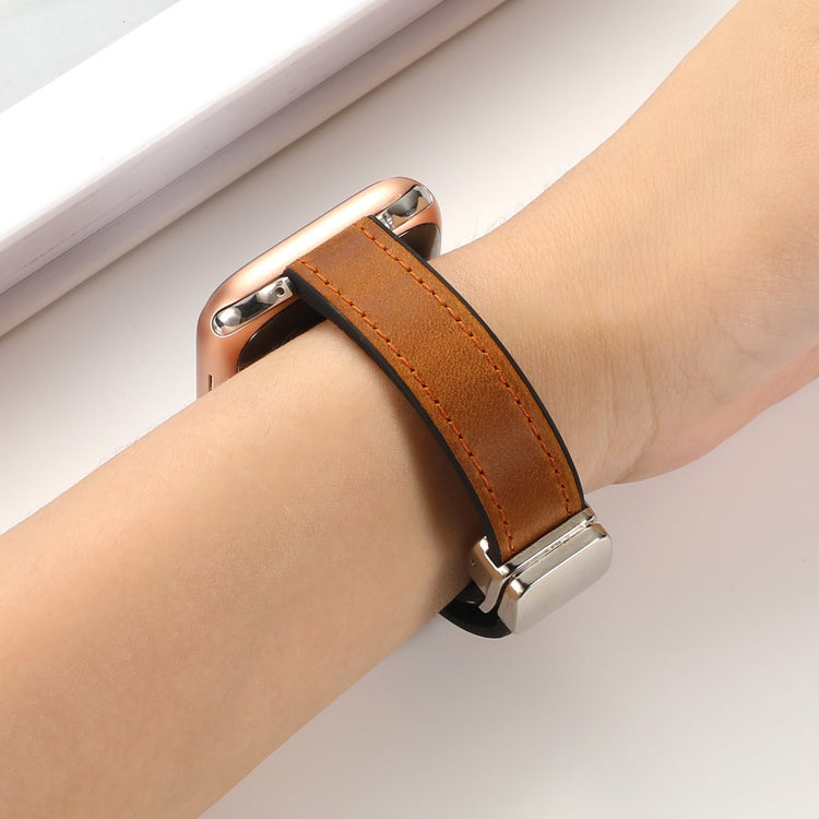 Super Godt Kunstlæder Universal Rem passer til Apple Smartwatch - Lilla#serie_9