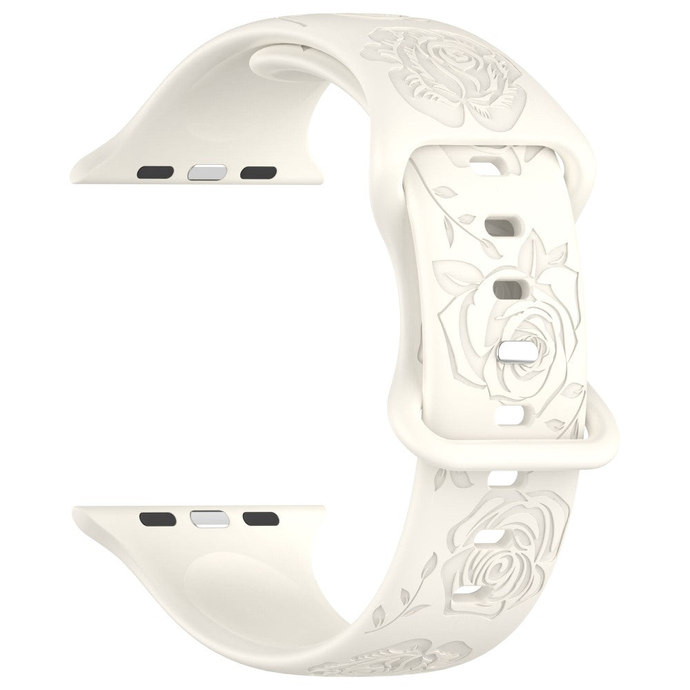 Holdbart Silikone Universal Rem passer til Apple Smartwatch - Hvid#serie_15