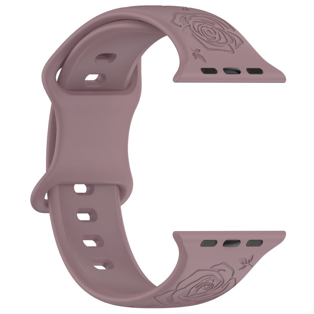 Holdbart Silikone Universal Rem passer til Apple Smartwatch - Lilla#serie_17
