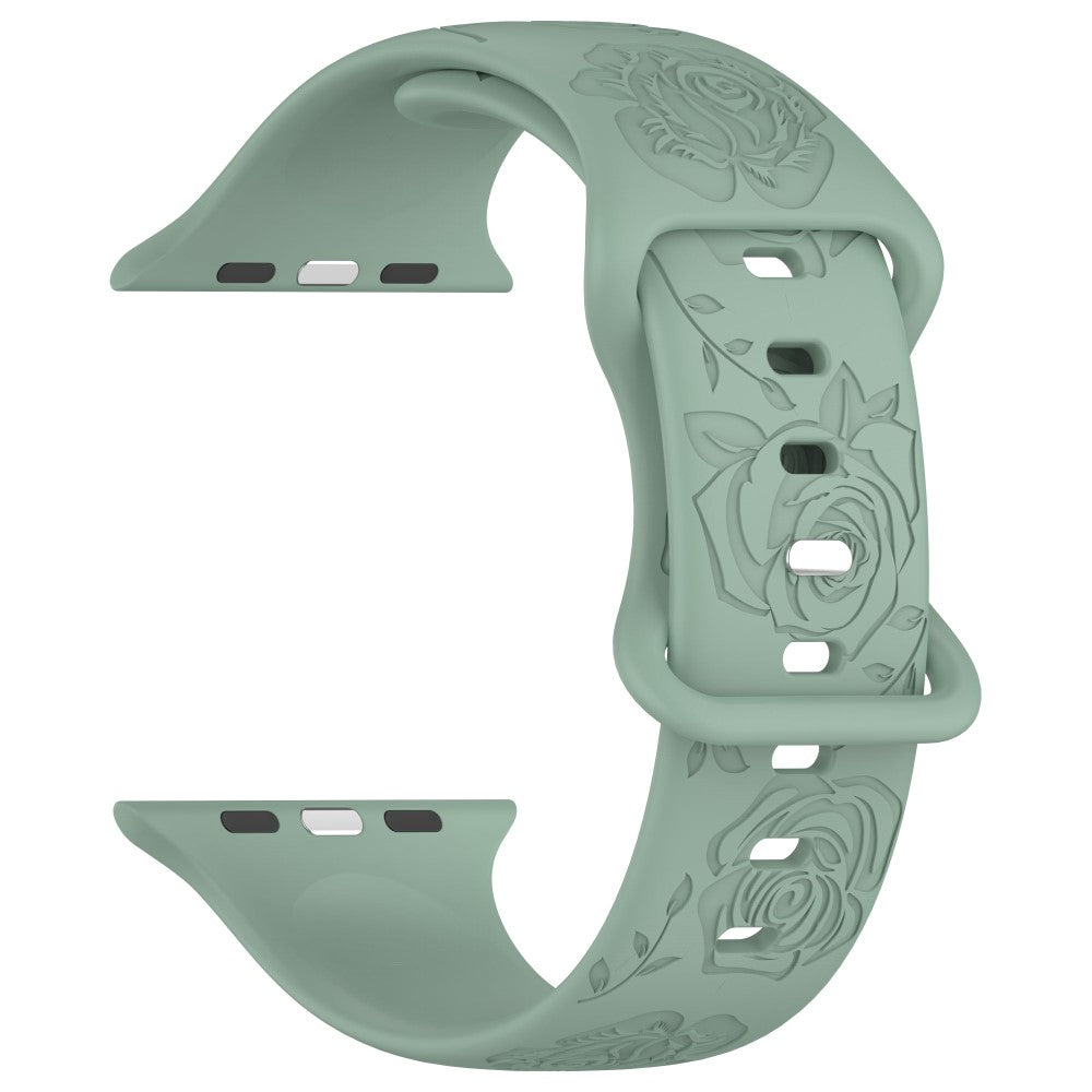 Super Kønt Silikone Universal Rem passer til Apple Smartwatch - Grøn#serie_5