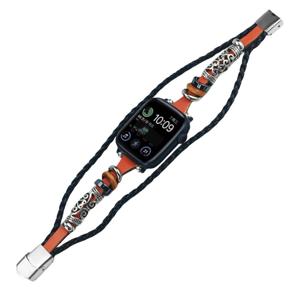 Super Godt Kunstlæder Universal Rem passer til Apple Smartwatch - Brun#serie_2