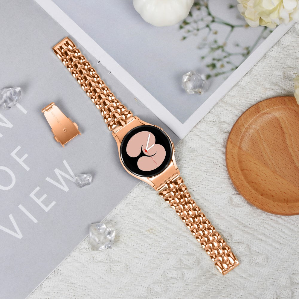 Rigtigt Godt Metal Universal Rem passer til Samsung Smartwatch - Pink#serie_2