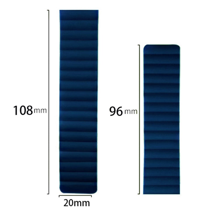 Huami Amazfit GTS 4 / 3 / 2 / 1 / mini Silicone Watch Strap 20mm Magnetic Sports Band - Black+Yellow#serie_1