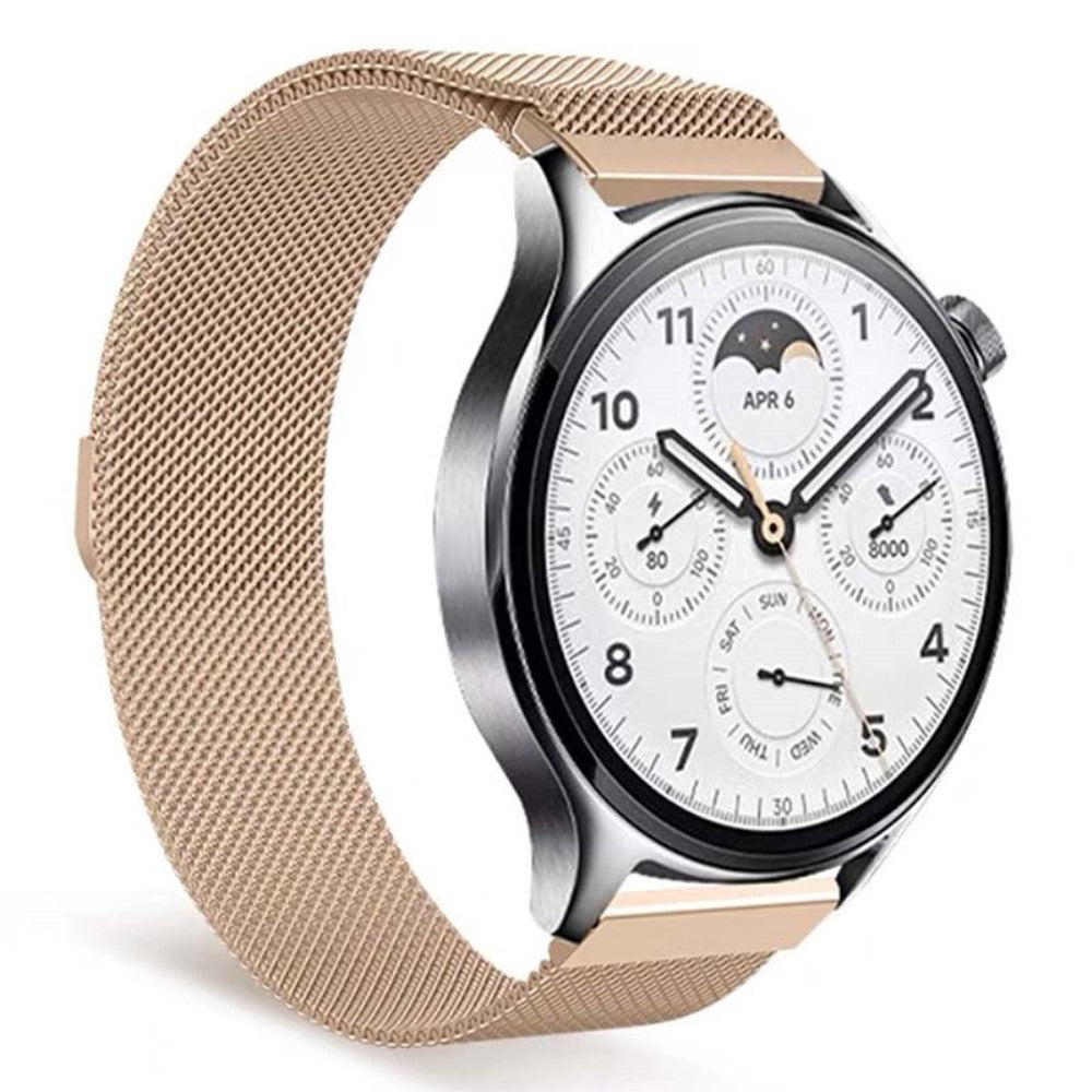 Meget Godt Metal Universal Rem passer til Smartwatch - Sort#serie_3