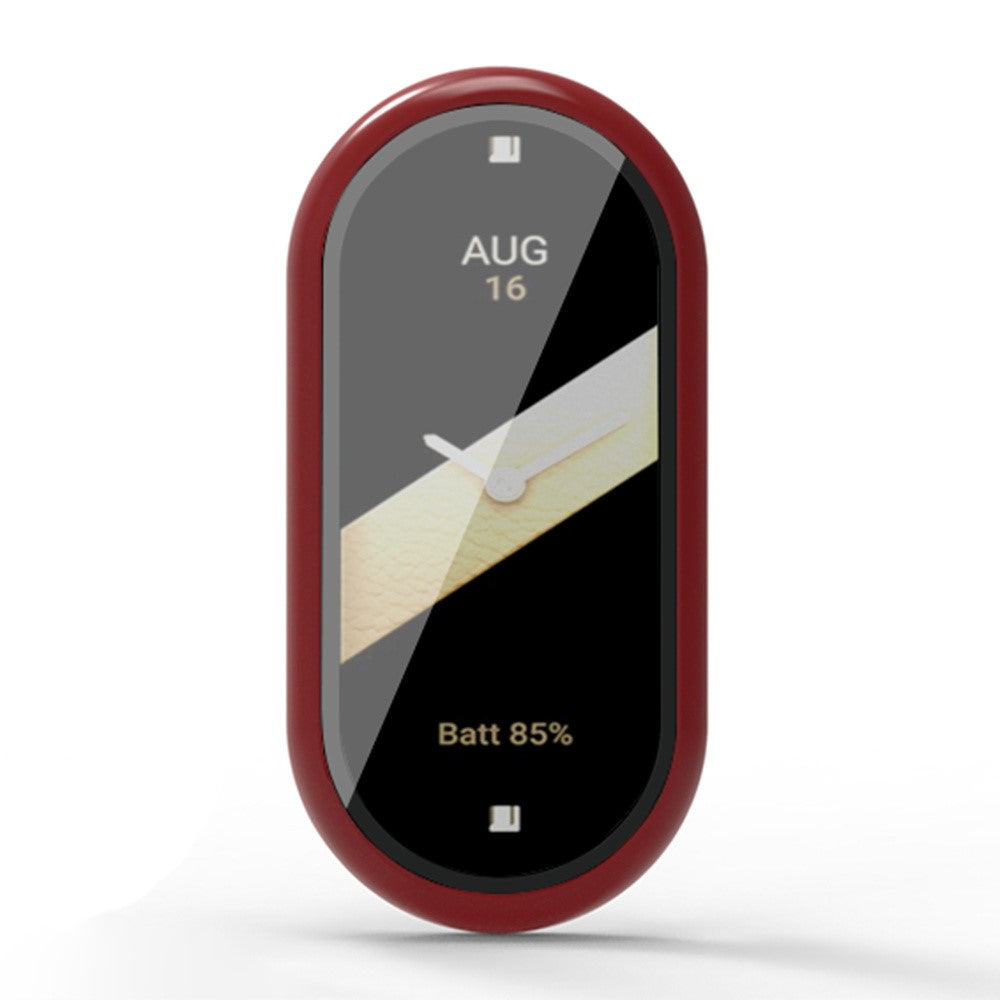 Xiaomi Smart Band 8 / Band 8 NFC Protective Case Full Cover Watch Cover with Screen Protector - Red#serie_3