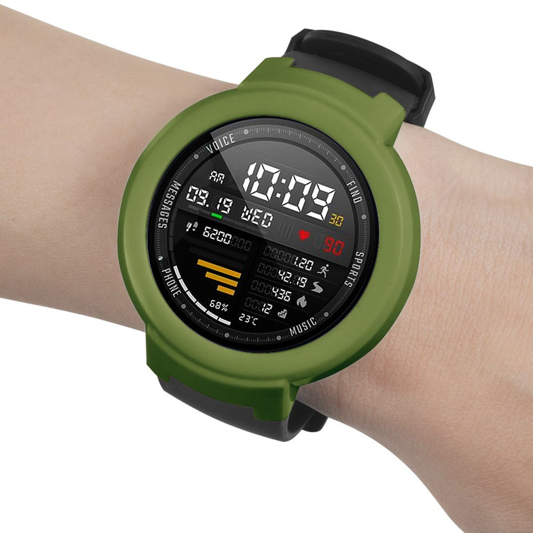 Huami Amazfit Verge / Verge Lite Hard Frame Protective Bumper Shell Case - Army Green#serie_6