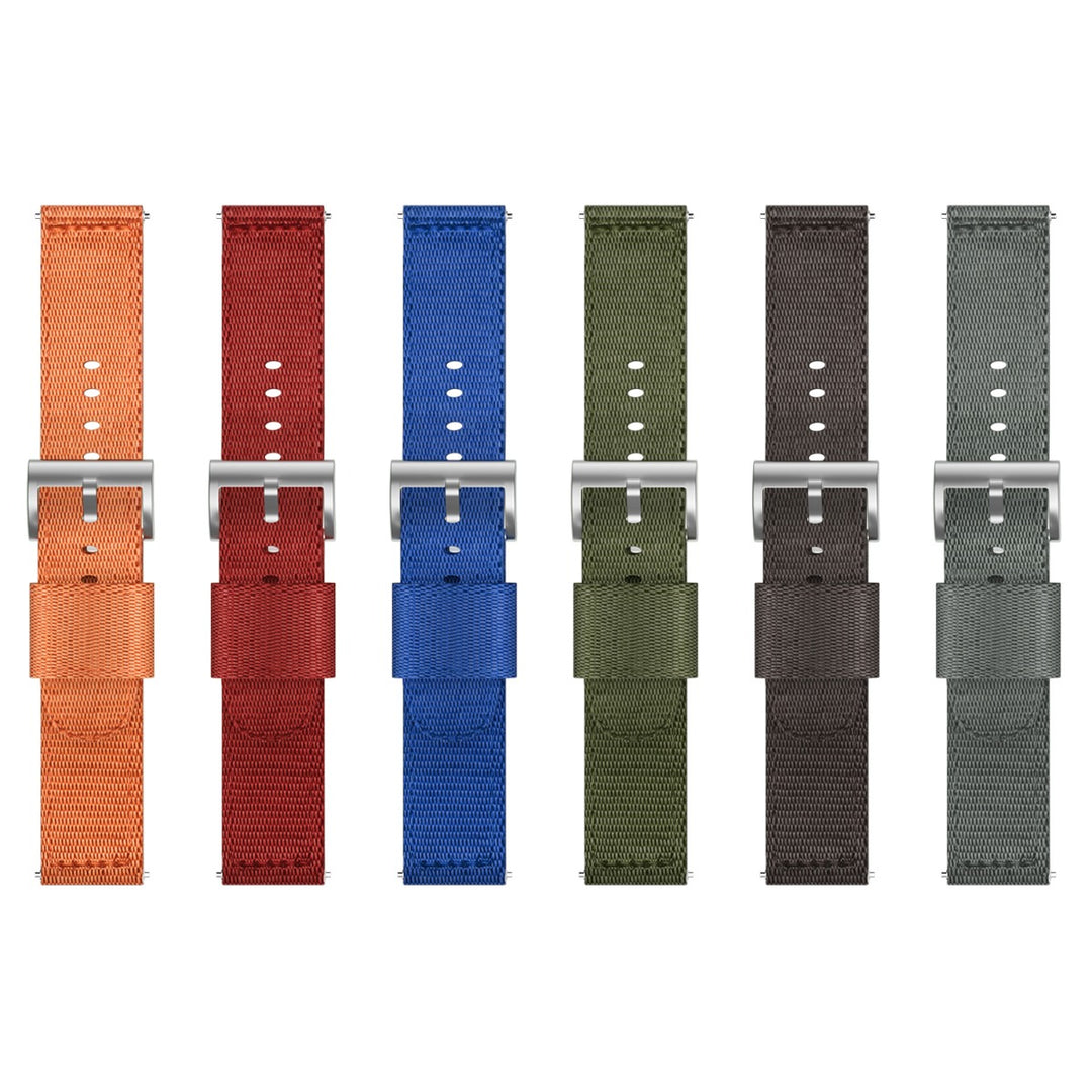 Kønt Nylon Rem passer til 18mm - Sort#serie_bfwu101c