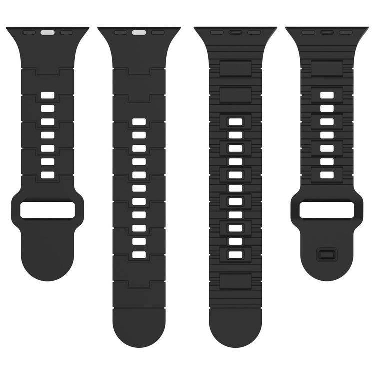 Fantastisk Silikone Universal Rem passer til Apple Smartwatch - Guld#serie_4