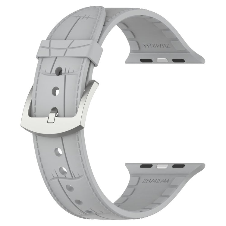 Meget Smuk Metal Og Silikone Universal Rem passer til Apple Smartwatch - Sølv#serie_3