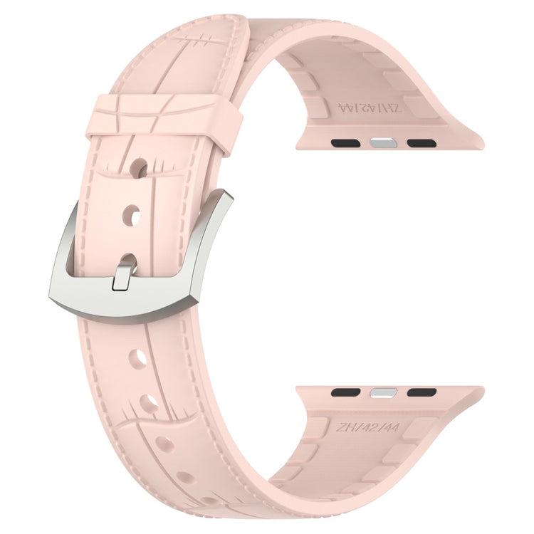 Meget Smuk Metal Og Silikone Universal Rem passer til Apple Smartwatch - Pink#serie_4