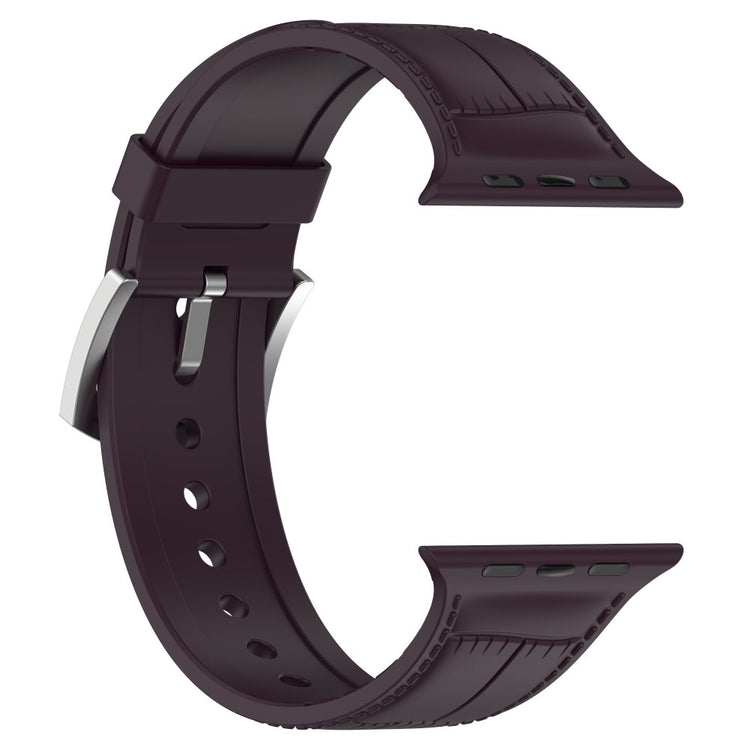 Meget Smuk Metal Og Silikone Universal Rem passer til Apple Smartwatch - Rød#serie_5