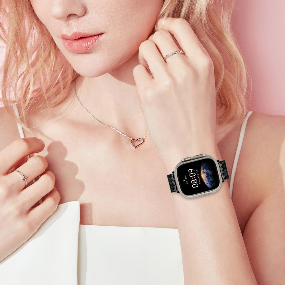 Mega Nydelig Metal Universal Rem passer til Apple Smartwatch - Sort#serie_298