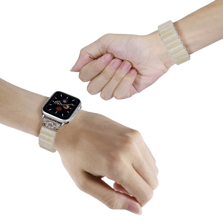 Vildt Fint Plastik Universal Rem passer til Apple Smartwatch - Hvid#serie_5