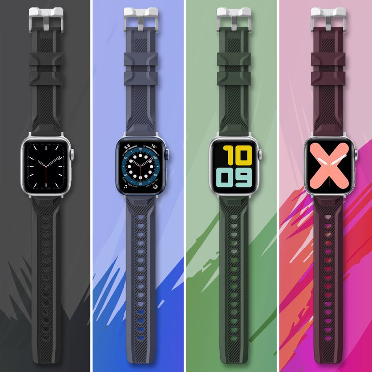 Mega Pænt Silikone Universal Rem passer til Apple Smartwatch - Rød#serie_1