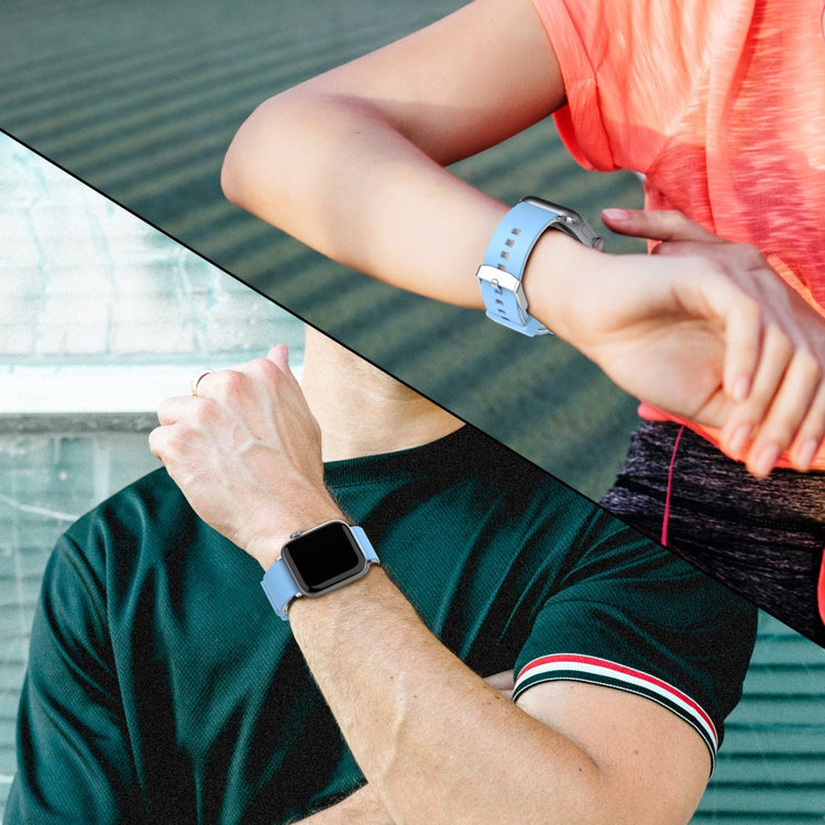 Vildt Godt Silikone Universal Rem passer til Apple Smartwatch - Blå#serie_5