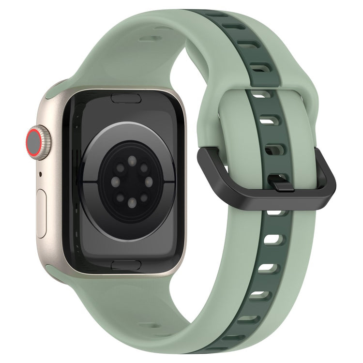 Vildt Elegant Silikone Universal Rem passer til Apple Smartwatch - Grøn#serie_11