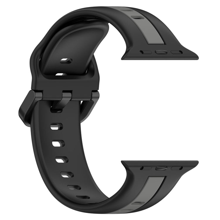 Vildt Elegant Silikone Universal Rem passer til Apple Smartwatch - Sort#serie_6