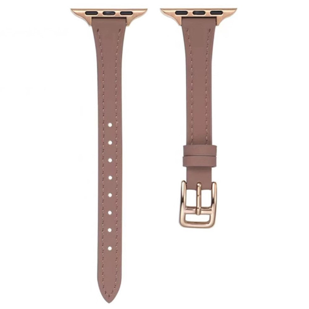 Apple Watch Series 9 45mm / Ultra 2 Genuine leather strap - Deep Pink#serie_1