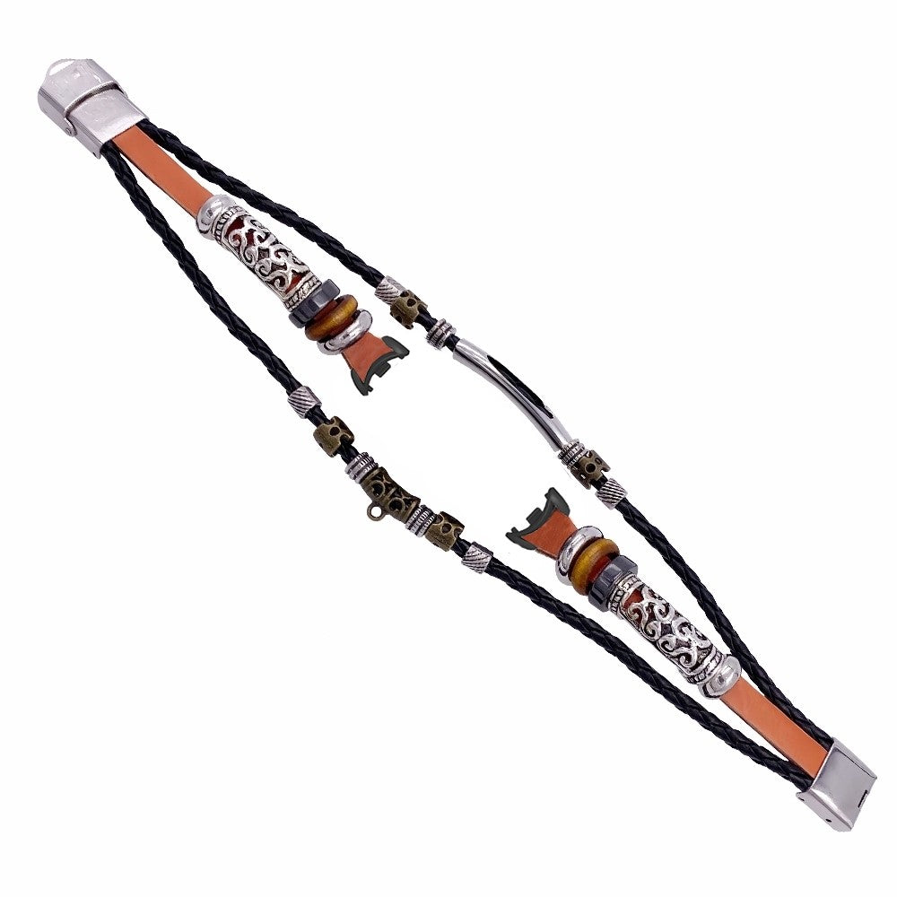 Vildt Fantastisk Metal Og Plastik Rem passer til Xiaomi Smart Band 8 - Brun#serie_2