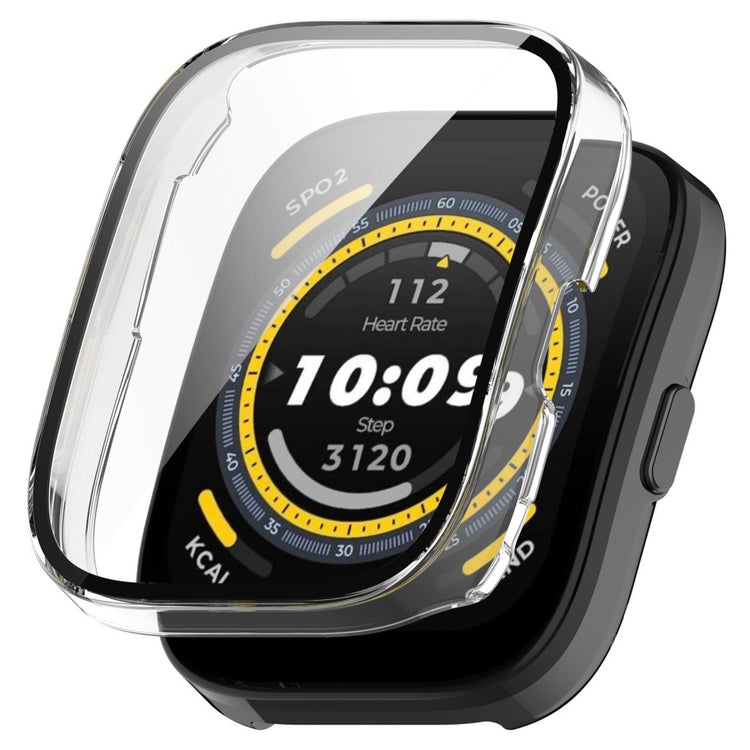 Amazfit Bip 5 protective cover with tempered glass - Transparent White#serie_4