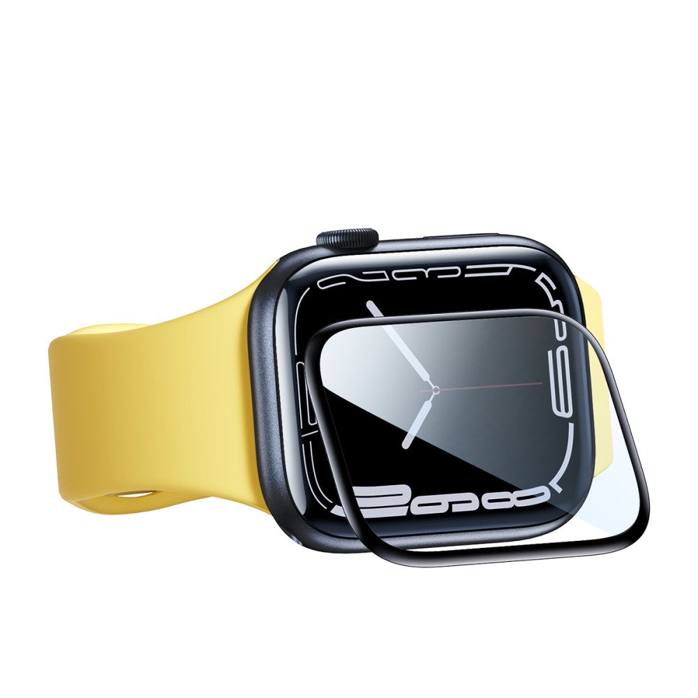2stk Apple Watch Series 8 (45mm) / Apple Watch Series 7 45mm Plastik HD Skærmbeskytter - Sort#serie_642