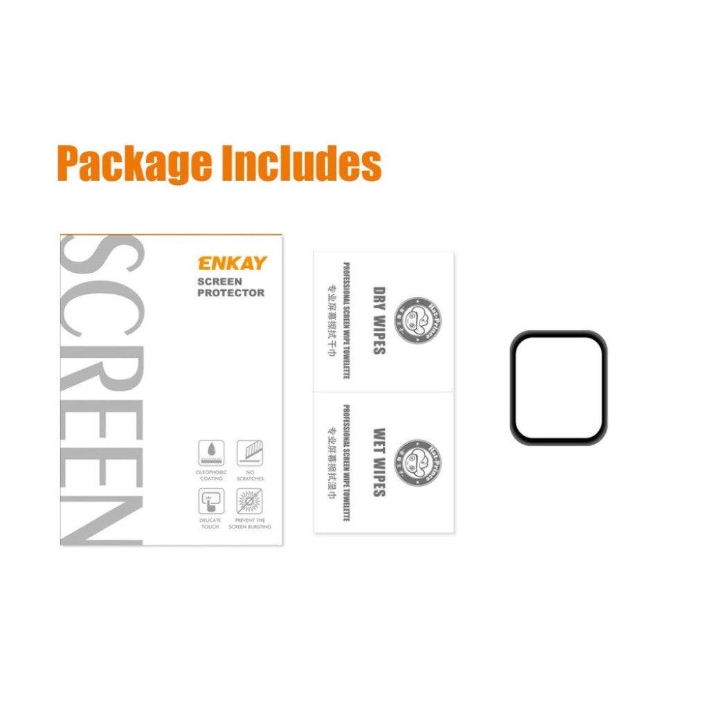 Universal Apple Plastik Skærmbeskytter - Sort#serie_1