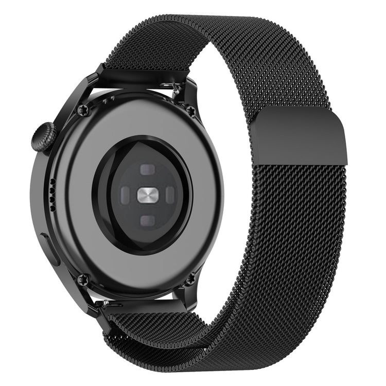 20mm Universal milanese stainless steel watch strap - Black#serie_1