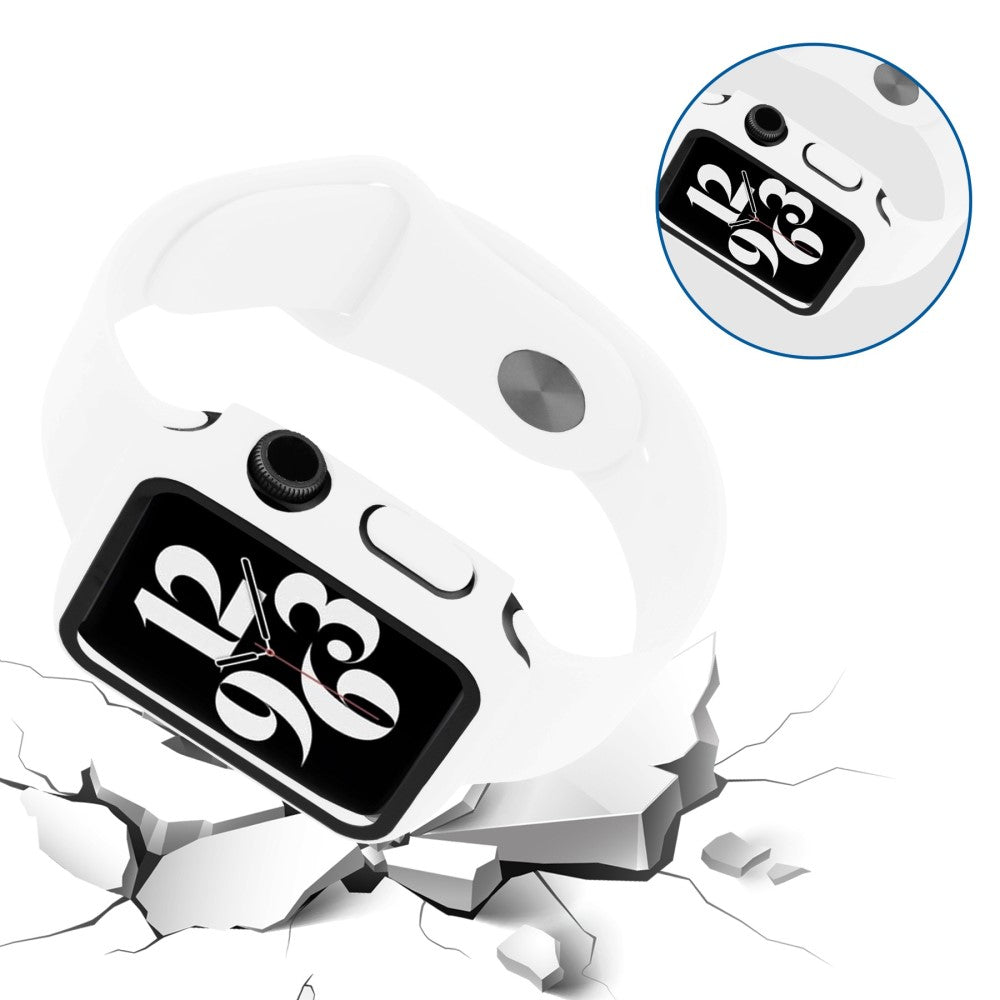 Meget Godt Universal Apple Cover med Skærmbeskytter i Plastik og Hærdet Glas - Hvid#serie_9