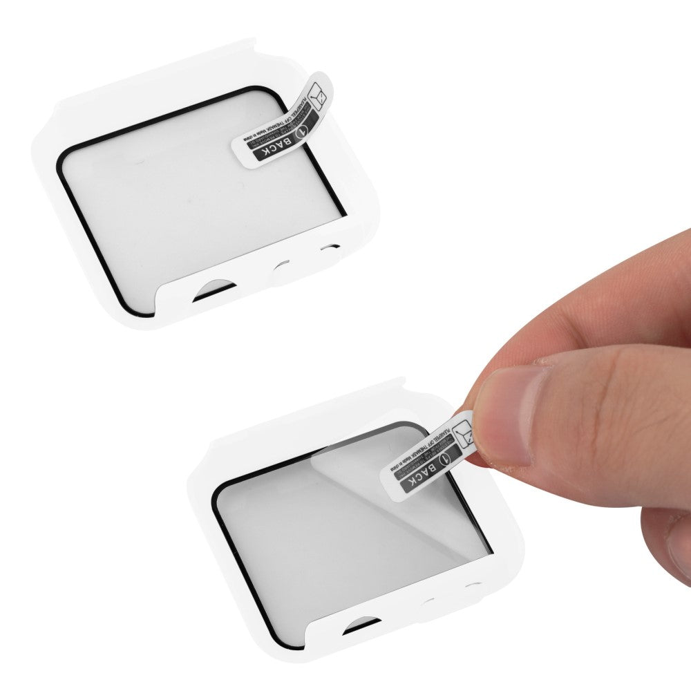 Meget Godt Universal Apple Cover med Skærmbeskytter i Plastik og Hærdet Glas - Hvid#serie_9