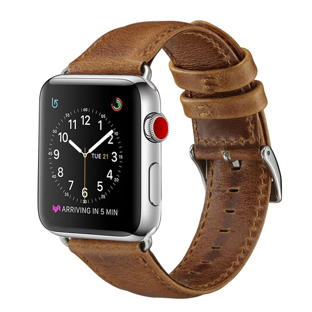Eminent Apple Watch Series 4 40mm Ægte læder Rem - Brun#serie_1