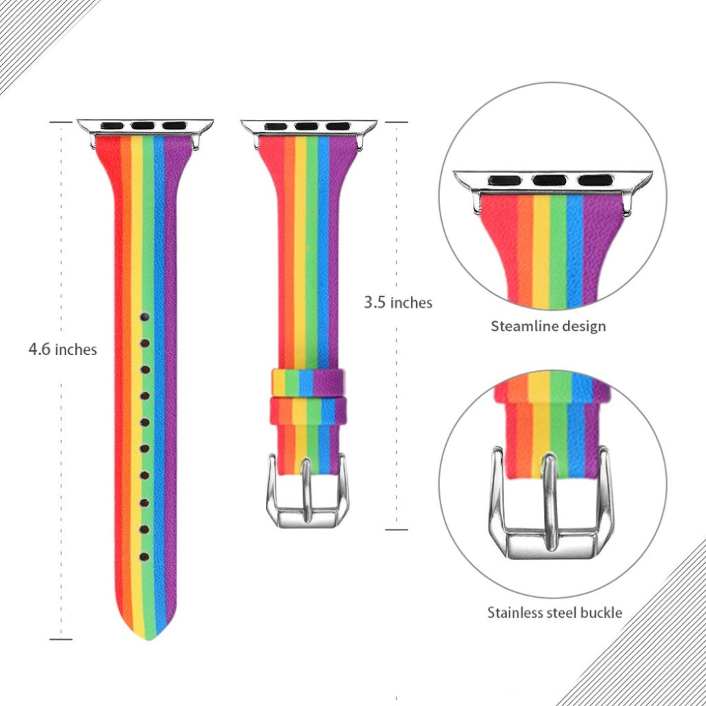 Vildt nydelig Universal Apple Ægte læder Rem - Gennemsigtig#serie_4