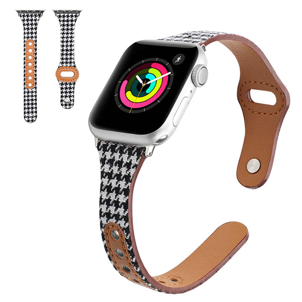 Vildt holdbart Universal Apple Kunstlæder og Nylon Rem - Sort#serie_1