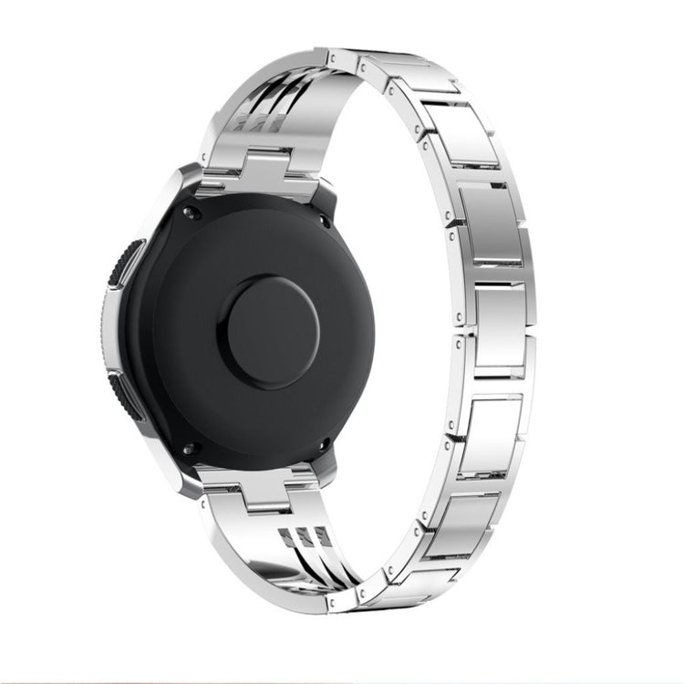 Samsung Gear S3 / Samsung Galaxy Watch (42mm) Metal og Rhinsten Rem - Sølv#serie_2
