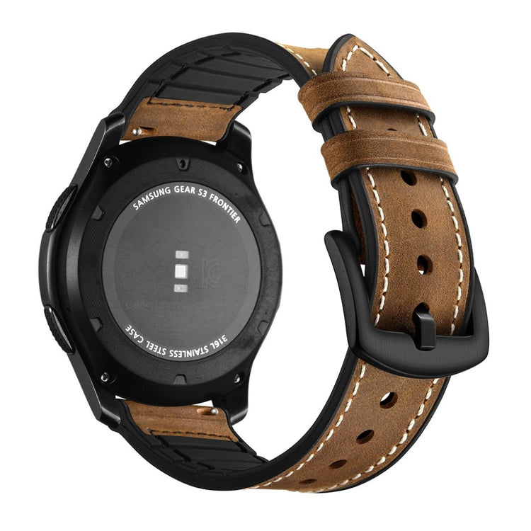 Samsung Gear S3 / Samsung Gear S3 Frontier Ægte læder Rem - Brun#serie_2
