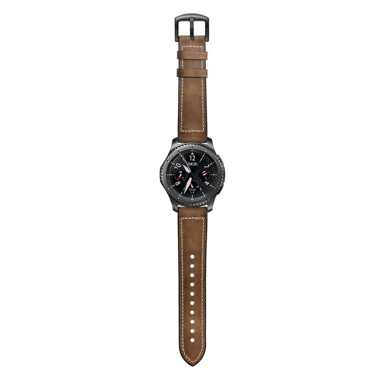Samsung Gear S3 / Samsung Gear S3 Frontier Ægte læder Rem - Brun#serie_2