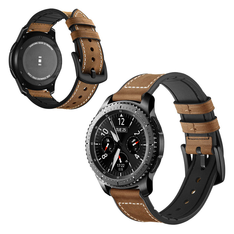 Samsung Gear S3 / Samsung Gear S3 Frontier Ægte læder Rem - Brun#serie_2