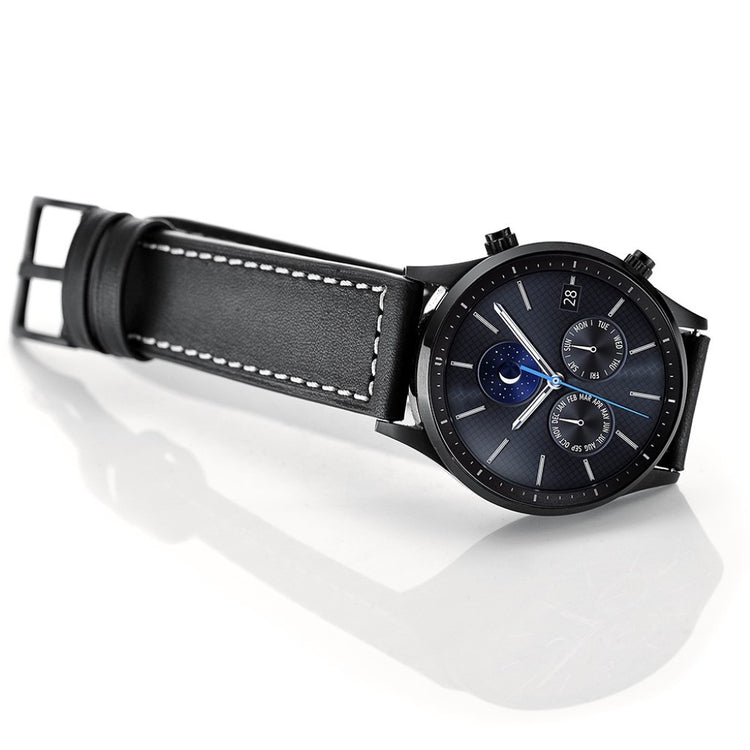 Samsung Gear S3 / Samsung Gear S3 Frontier Ægte læder Rem - Sort#serie_1