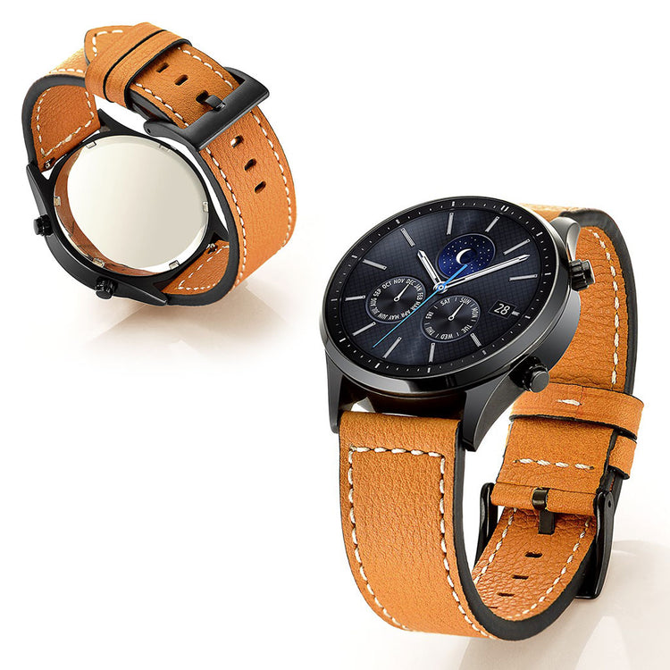 Samsung Gear S3 / Samsung Gear S3 Frontier Ægte læder Rem - Brun#serie_2