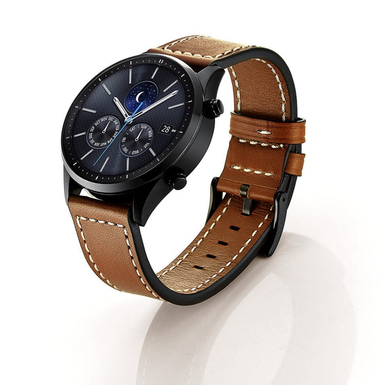 Samsung Gear S3 / Samsung Gear S3 Frontier Ægte læder Rem - Brun#serie_3