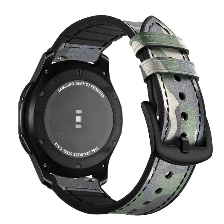Samsung Gear S3 / Samsung Gear S3 Frontier Ægte læder Rem - Grøn#serie_3