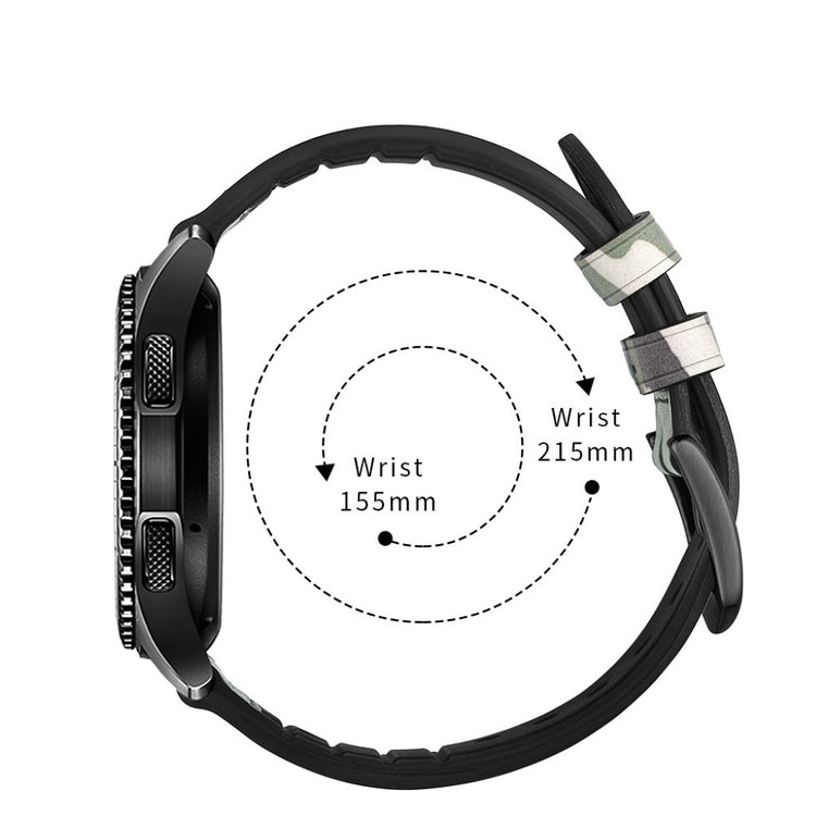 Samsung Gear S3 / Samsung Gear S3 Frontier Ægte læder Rem - Grøn#serie_3